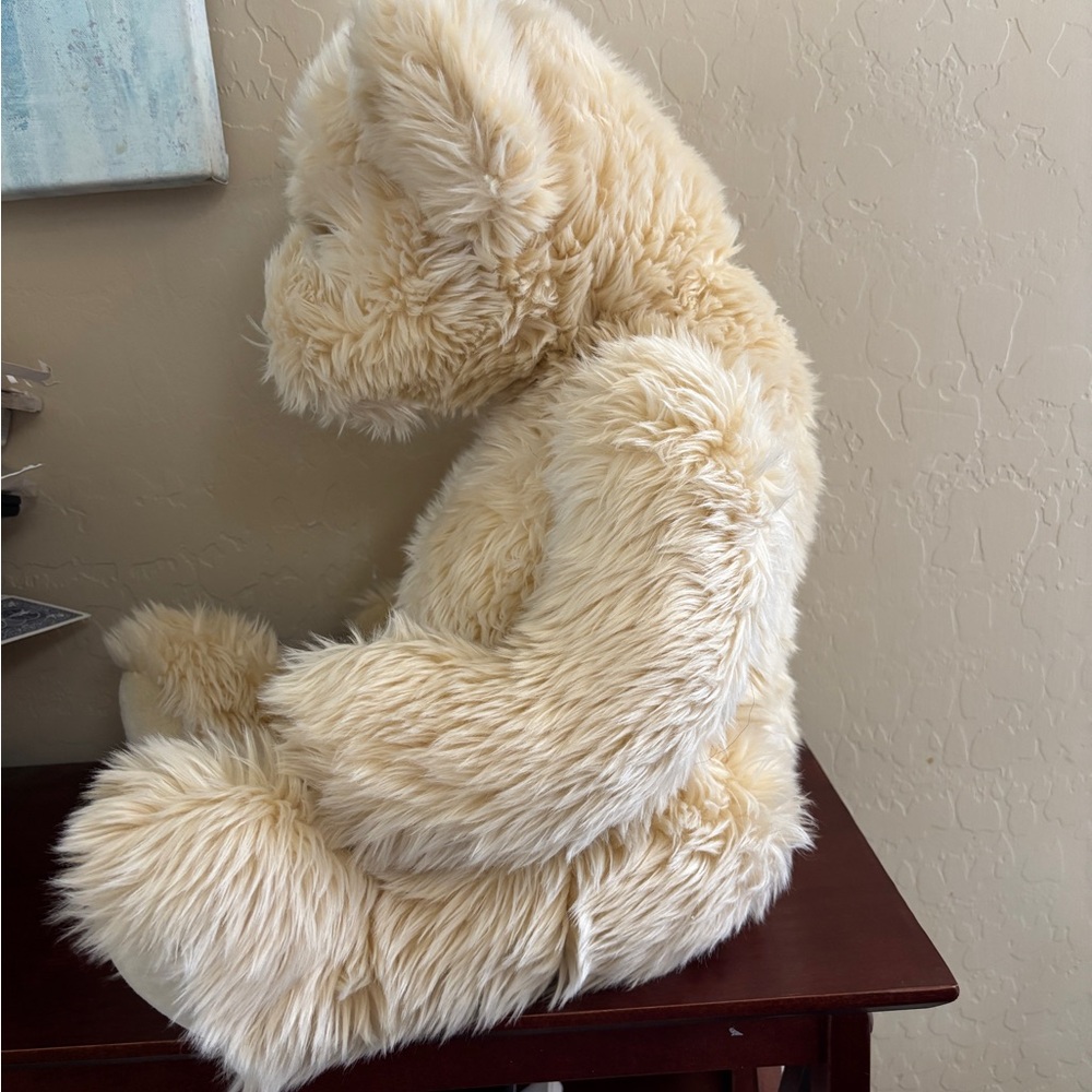 Large Teddy Bear Brown Plush Stuffed Animal Jointed 17” FAO Schwarz - Picture 7 of 8